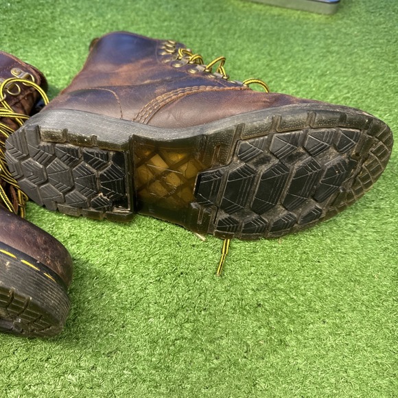 Dr. Martens 1460 Pascal Boots Men's 8, Brown Leather Combat Lace-Up AirWair - Picture 6 of 11